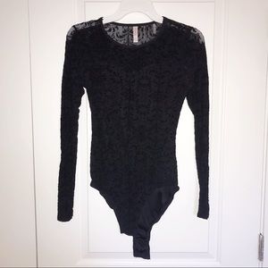Black Long Sleeve Bodysuit